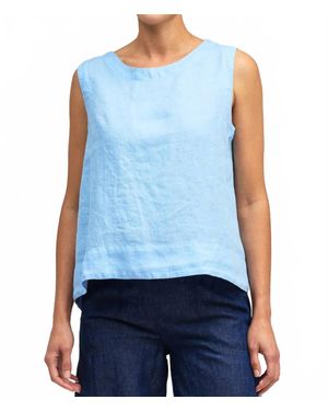 cut-loose Bellflower Hi-Low Tank - Blue