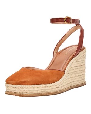 Cole Haan Cloudfeel Kyra Espadrille Wedges Shoes 10.5 B - Brown