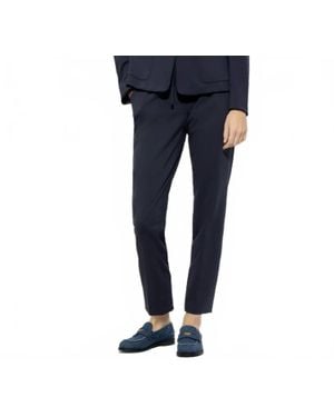 Luisa Cerano Cropped Drawstring Waist Pant - Blue