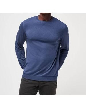 Travis Mathew Amenities Crew Pullover - Blue
