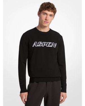 Michael Kors Aspen Intarsia Sweater - Black