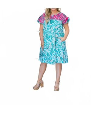 Layerz Clothing Charlotte Midi Dress - Blue