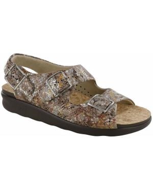 SAS Relaxed Heel Strap Sandal - Black