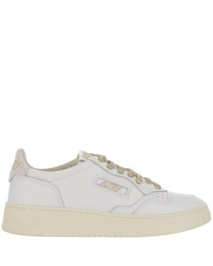 Autry Suede Insert Perforated Sneakers - Gray