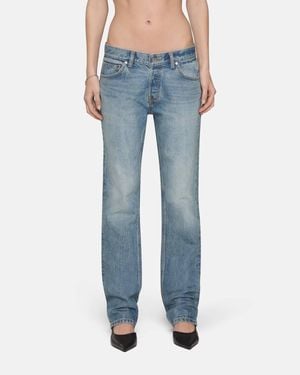 EB DENIM Low Rise Straight Jeans - Blue