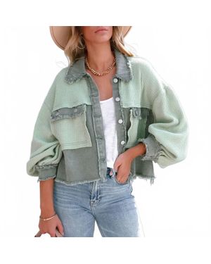 Mccolin Edge City Crop Jacket - Green