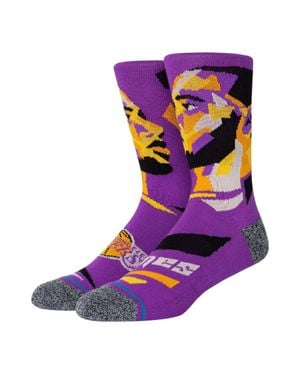 Stance Lebron James Profiler Nba Crew Socks - Purple