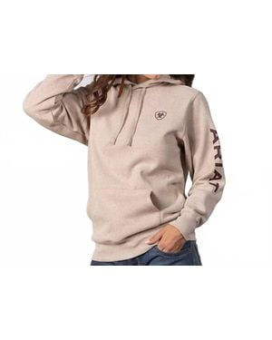 Ariat Ribbed Cuffs And Hem Hoodie - Gray