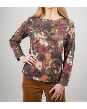 Trisha Tyler Reversible Sweater - Brown