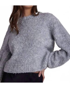 Bella Dahl Long Sleeve Crew Sweater - Gray