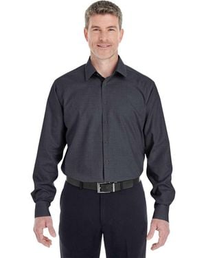 Devon & Jones Crown Collection Royal Dobby Dress Shirt - Blue
