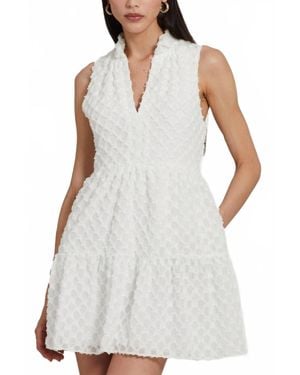 Amanda Uprichard Connolly V-Neck Mini Dress - White