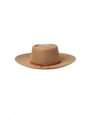 Brixton Convertabrim Wool Fedora - Natural