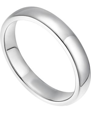 Donatello Gian 925 Sterling 5Mm Thick Wedding Band - White