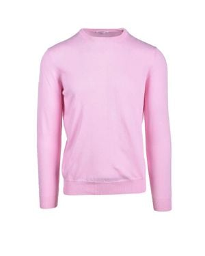Manipuri Elbow-Patch Cotton Sweater - Pink
