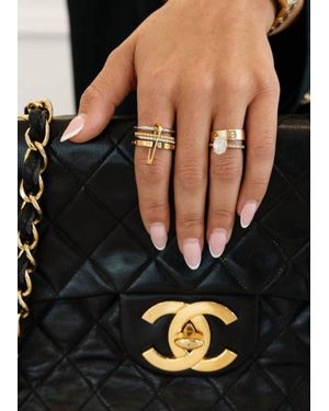 Chansuttpearls The Sophie Stack Ring - Black
