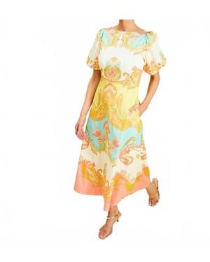 mestiza Pippa Midi Dress - Yellow