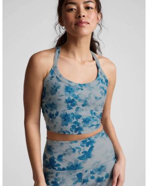 Beyond Yoga Softmark On The Up Cropped Tank Top - Blue