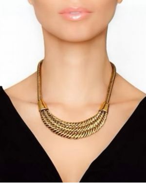 Avenue Chic Rope Necklace - Black