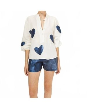 Lanhtropy Cupid Linen Shirt - Blue
