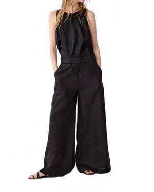 Lanhtropy Yves Linen Top - Black