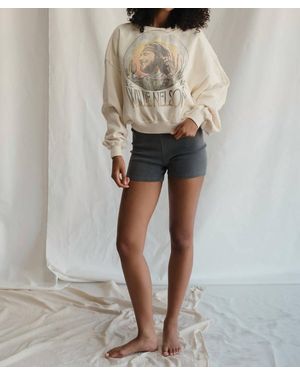 PEOPLE OF LEISURE Willie Nelson Sunset Sweatshirt - White