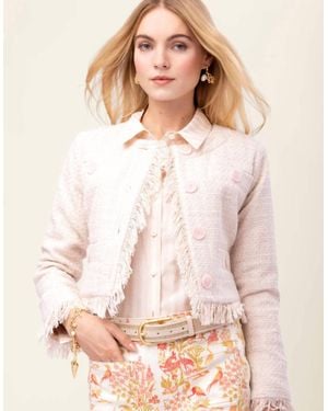 spartina 449 Katherine Tweed Jacket - Natural