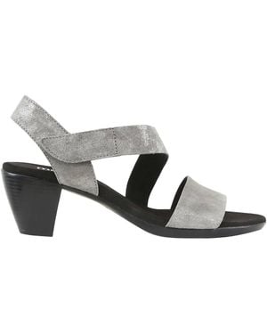 Munro Lucia Metallic Suede Heels Sandal