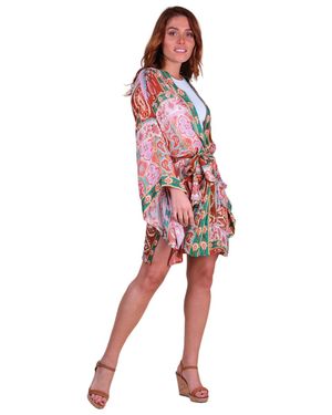 Miss June Lulia Short Kimono - Red