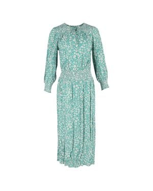 RIXO London Marianna Floral-Print Crepe Maxi Dress - Blue