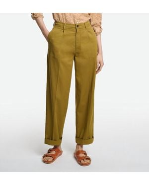 Vanessa Bruno Chino Wide Leg Pants - Yellow