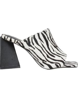 Carrano Mila Leather Slide Sandal - White