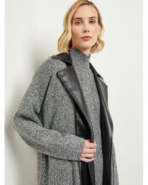 Misook Belted Jacket - Gray