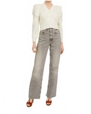 Caballero Audra Button Front Sweater - Natural