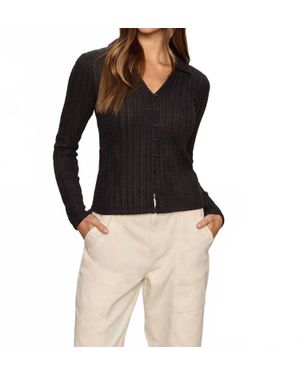 Sanctuary Textured Button Down - Black