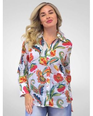 Caite & Kyla Rowan Button Down Shirt - White