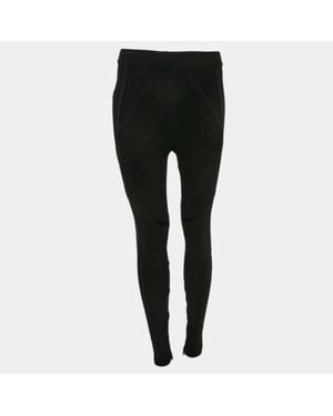 Hervé Léger Stretch Knit Leggings - Black