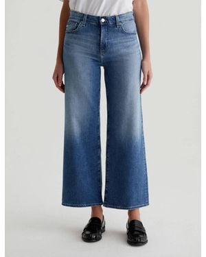 AG Jeans Saige Wide Leg Crop Jean - Blue