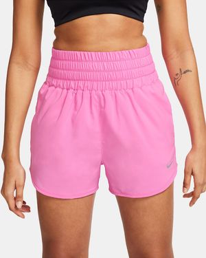 Nike One Shorts Dri-Fit 3" Brief-Lined Ultra High-Waisted Srt405 - Pink