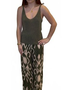 Scandal Italy Breezy High-Rise Summer Pants - Black
