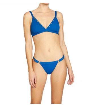Robin Piccone Amy Triangle Bikini Top - Blue