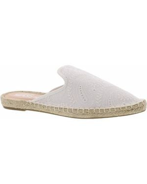Sbicca High Vamp Pointed Espadrille Flat Mule - Black