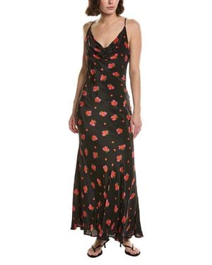 Bardot Monroe Cowl Neck Maxi Dress - Brown