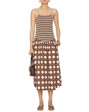 MISA Los Angles Roxie Midi Dress - White