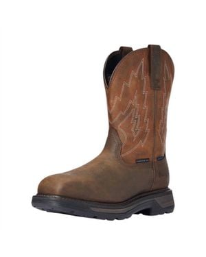 Ariat Big Rig Waterproof Composite Toe Work Boot - Brown
