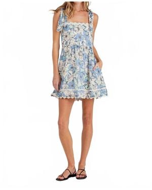 Sundays Vista Floral Winslet Dress - Blue