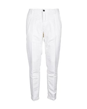 Yan Simmon Cotton Lyocell Pants - White