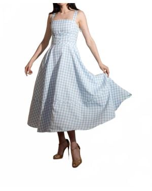 AUREUM Hannah Midi Dress - Blue