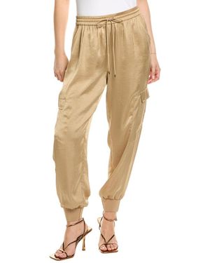Tahari Satin Cargo Pant - Natural