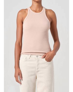 Agolde Rayne Sleeveless Tank Top - Pink
